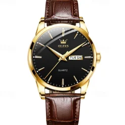 Men's Watches Luminous Calendar Week Display Chronograph Multifunction Quartz Watch Waterproof Sports Men'S Watches