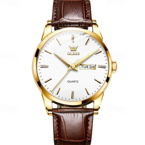 Men's Watches Luminous Calendar Week Display Chronograph Multifunction Quartz Watch Waterproof Sports Men'S Watches