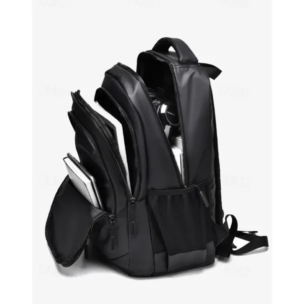 Men's Waterproof Business Laptop Backpack – Sleek Multi-Compartment Bag with USB Charging Port for Work and Travel