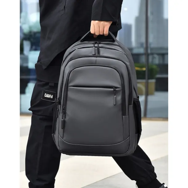 Men's Waterproof Business Laptop Backpack – Sleek Multi-Compartment Bag with USB Charging Port for Work and Travel
