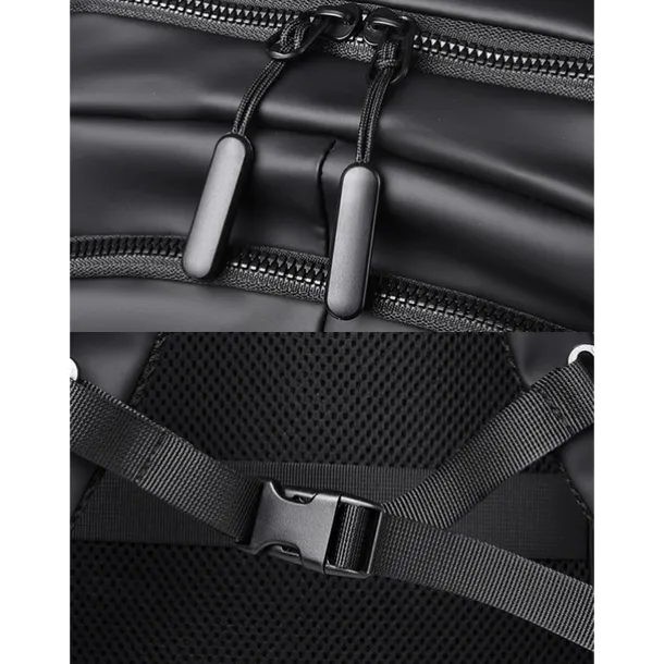 Men's Waterproof Business Laptop Backpack – Sleek Multi-Compartment Bag with USB Charging Port for Work and Travel