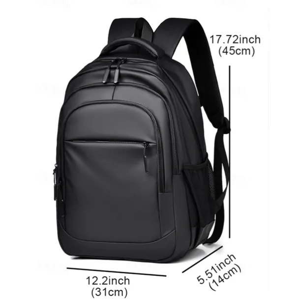 Men's Waterproof Business Laptop Backpack – Sleek Multi-Compartment Bag with USB Charging Port for Work and Travel