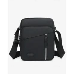 Men's Waterproof Crossbody Messenger Bag with Multiple Zipper Pockets – Durable Outdoor Travel Shoulder Bag in Olive Green