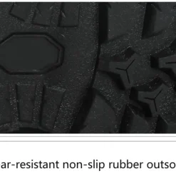 Men's Waterproof Hiking Boots with Red Laces - Durable Outdoor Footwear for Rugged Terrain