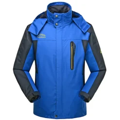 Men's Waterproof Hiking Jacket Hiking Windbreaker Summer Outdoor Solid Color Thermal Warm Windproof Lightweight Breathable Jacket Hoodie Top Camping / Hiking Hunting Ski / Snowboard Black / Red Bule