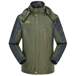 Men's Waterproof Hiking Jacket Hiking Windbreaker Summer Outdoor Solid Color Thermal Warm Windproof Lightweight Breathable Jacket Hoodie Top Camping / Hiking Hunting Ski / Snowboard Black / Red Bule