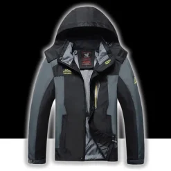 Men's Waterproof Hiking Jacket Hiking Windbreaker Summer Outdoor Solid Color Thermal Warm Windproof Lightweight Breathable Jacket Hoodie Top Camping / Hiking Hunting Ski / Snowboard Black / Red Bule