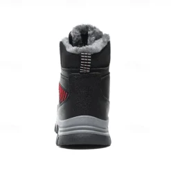 Men's Waterproof Winter Hiking Boots with Fur Lining – Anti-Slip Outdoor Trekking Shoes for Cold Weather