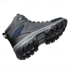 Men's Waterproof Winter Hiking Boots with Fur Lining – Anti-Slip Outdoor Trekking Shoes for Cold Weather