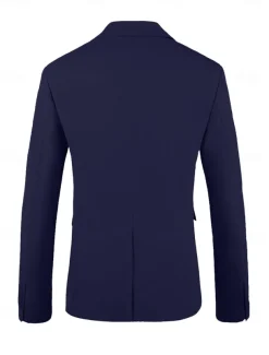 Men's Wedding Beach Wedding Linen Suits Navy Blue Lightweight Casual Solid Colored Standard Fit 2 Piece Single Breasted Two-buttons