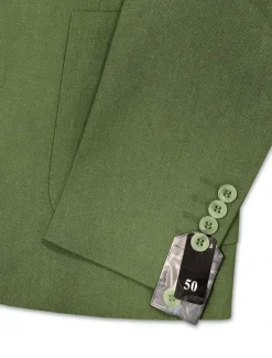 Men's Wedding Business Linen Suits Pink Sky Blue Summer Fashion Casual Solid Colored Standard Fit 2 Piece Single Breasted One-button