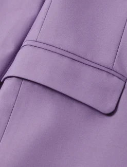 Men's Wedding Business Suits Lilac Purple Summer Fashion Formal Solid Colored Standard Fit 2 Piece Single Breasted Two-buttons