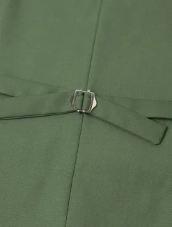 Men's Wedding Business Suits Black Sage Fashion Formal Solid Colored Standard Fit 3 Piece Single Breasted Two-buttons