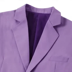 Men's Wedding Fall Wedding Suits Notch Pink Burgundy Solid Colored Tailored Fit 3 Piece Single Breasted One-button