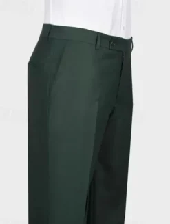 Men's Wedding Homecoming Suits Shawl Lapel Shawl Collar Navy Blue Dark Green Daily Lightweight Solid Colored Tailored Fit 2 Piece Double Breasted Two-buttons