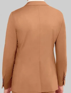 Men's Wedding Homecoming Suits Peak White Yellow Fashion Business Solid Colored Tailored Fit 2 Piece Single Breasted One-button