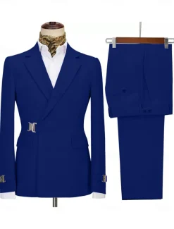 Men's Wedding Homecoming Suits Notch Notch Lapel Black Pink Solid Colored Tailored Fit 2 Piece Single Breasted One-button