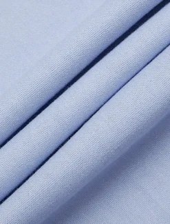 Men's Wedding Linen Suits Sky Blue Fashion Lightweight Solid Colored Tailored Fit 2 Piece