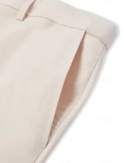 Men's Wedding Linen Suits Sky Blue Light Grey Solid Colored Tailored Fit 2 Piece