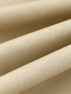 Men's Wedding Linen Suits Khaki Fashion Solid Colored Tailored Fit 3 Piece Single Breasted Two-buttons