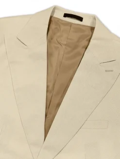 Men's Wedding Linen Suits Peaked Lapel Pink Sky Blue Fashion Casual Solid Colored Standard Fit 2 Piece Single Breasted One-button