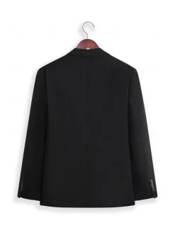 Men's Wedding Party Evening Wear Suits Black White Fashion Business Solid Colored Tailored Fit 2 Piece Single Breasted One-button