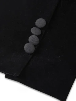 Men's Wedding Party Suits Peaked Lapel Black Fashion Party Solid Colored Standard Fit 3 Piece Single Breasted One-button