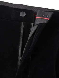 Men's Wedding Party Suits Peaked Lapel Black Fashion Party Solid Colored Standard Fit 3 Piece Single Breasted One-button