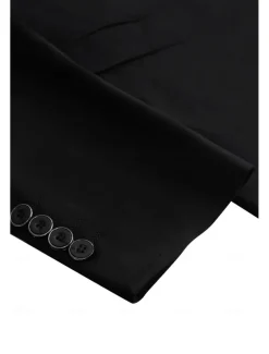 Men's Wedding Party Suits Notch Black Dark Navy Business Casual Solid Colored Tailored Fit 2 Piece Single Breasted One-button