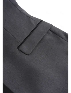 Men's Wedding Prom Suits Black Red Business Formal Solid Colored Standard Fit 3 Piece Single Breasted One-button