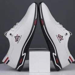 Men's White Slip-On Sports Sneakers – Lightweight Athletic Shoes for Casual and Active Wear, Comfortable and Stylish Design