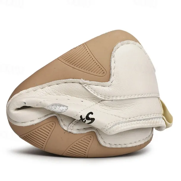 Men's White Sporty Faux Leather Sneakers with Perforated Design, Lightweight and Comfortable, Ideal for Casual and Outdoor Activities