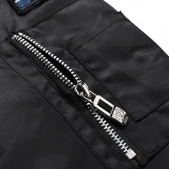 Men's Winter Coat Fleece Jacket Parka Pocket Fleece Polyster Fleece lined Daily Wear Date Vacation Regular Fashion Casual Comfortable Thermal Warm Fall & Winter Letter Black Red Blue Puffer Jacket