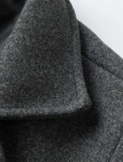 Men's Winter Coat Overcoat Long Trench Coat Outdoor Daily Wear Fall Winter Polyester Outerwear Clothing Apparel Fashion Streetwear Plain Lapel Double Breasted