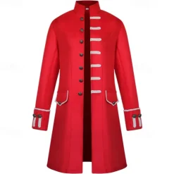 Men's Winter Coat Peacoat Coat Business Casual Winter Fall Cotton Blend Windproof Warm Outerwear Clothing Apparel Stylish Casual non-printing Pure Color Pocket Stand Collar Single Breasted