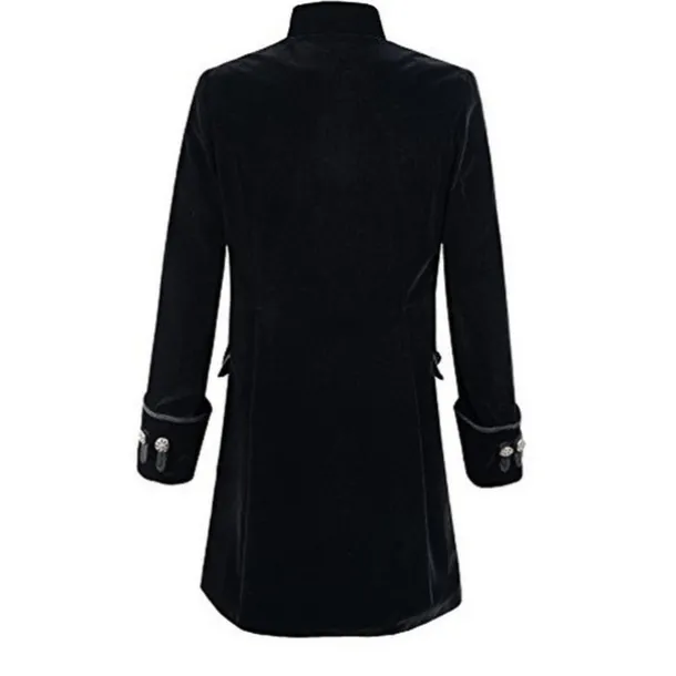 Men's Winter Coat Peacoat Coat Business Casual Winter Fall Cotton Blend Windproof Warm Outerwear Clothing Apparel Stylish Casual non-printing Pure Color Pocket Stand Collar Single Breasted