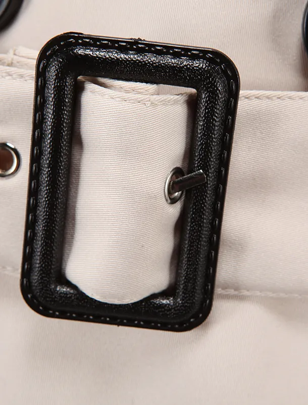 Men's Winter Coat Peacoat Trench Coat Street Business Fall Winter Polyester Thermal Warm Breathable Outerwear Clothing Apparel Casual Solid Color Pocket Turndown Double Breasted