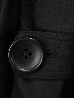 Men's Winter Coat Peacoat Trench Coat Street Business Fall Winter Polyester Thermal Warm Breathable Outerwear Clothing Apparel Casual Solid Color Pocket Turndown Double Breasted