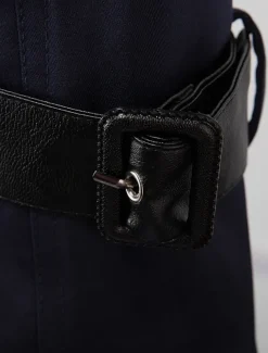 Men's Winter Coat Peacoat Trench Coat Street Business Fall Winter Polyester Thermal Warm Breathable Outerwear Clothing Apparel Casual Solid Color Pocket Turndown Double Breasted