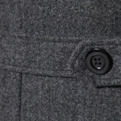 Men's Winter Coat Peacoat Trench Coat Outdoor Daily Wear Fall & Winter 95% polyester 5% cotton Outerwear Clothing Apparel Fashion Streetwear Plain Lapel Double Breasted