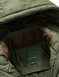 Men's Winter Coat Puffer Jacket Parka Pocket Full Zip Outdoor Daily Long Sporty Casual Thermal Warm Breathable Fall Winter Solid Color Black Army Green Royal Blue Khaki Puffer Jacket