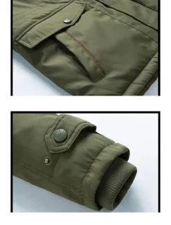 Men's Winter Coat Puffer Jacket Parka Pocket Full Zip Outdoor Daily Long Sporty Casual Thermal Warm Breathable Fall Winter Solid Color Black Army Green Royal Blue Khaki Puffer Jacket