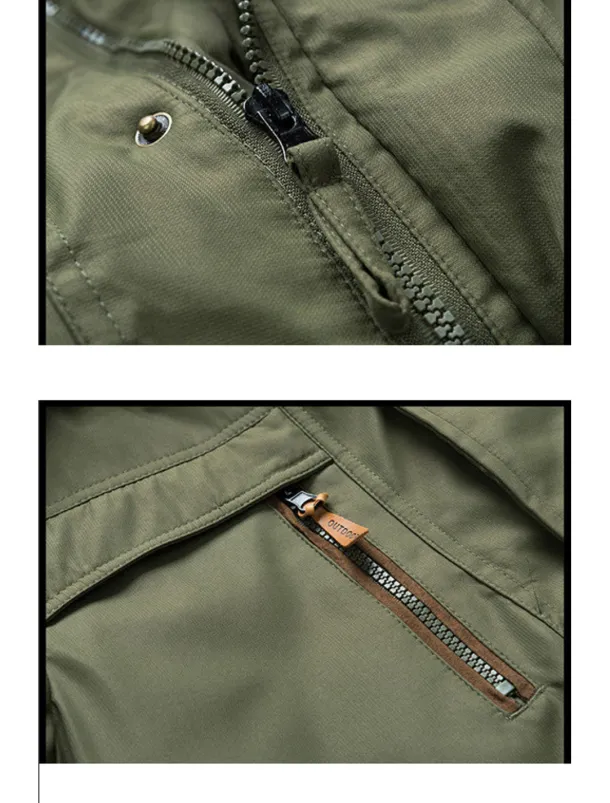 Men's Winter Coat Puffer Jacket Parka Pocket Full Zip Outdoor Daily Long Sporty Casual Thermal Warm Breathable Fall Winter Solid Color Black Army Green Royal Blue Khaki Puffer Jacket