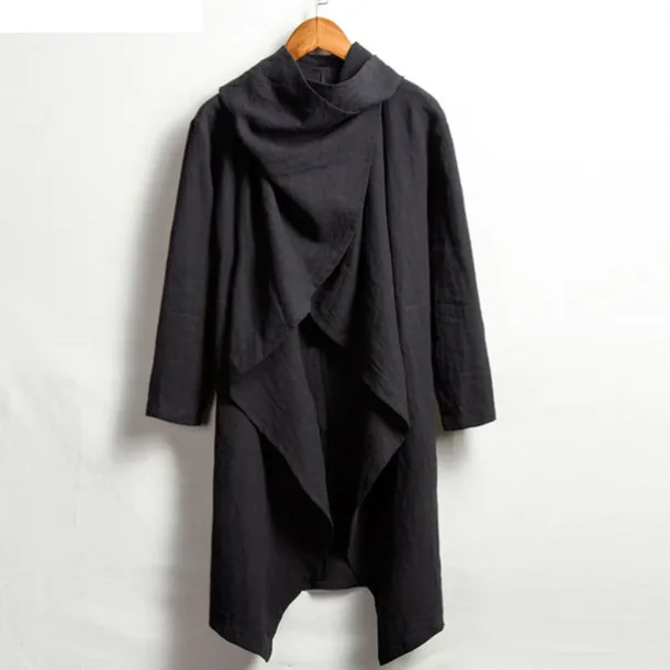 Men's Winter Coat Transition Jacket Trench Coat Cloak / Capes Vacation Business Spring Fall Cotton Blend Quick Dry Lightweight Outerwear Clothing Apparel Streetwear Stylish non-printing Pure Color