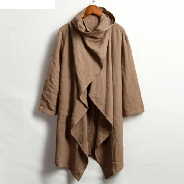 Men's Winter Coat Transition Jacket Trench Coat Cloak / Capes Vacation Business Spring Fall Cotton Blend Quick Dry Lightweight Outerwear Clothing Apparel Streetwear Stylish non-printing Pure Color