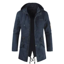 Men's Winter Coat Windbreaker Casual Jacket Trench Coat Business Casual Winter Thermal Warm Windbreaker Outerwear Clothing Apparel Classic