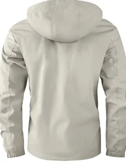 Men's Winter Coat Winter Jacket Sport Coat Raincoat Outdoor Camping & Hiking Waterproof Windbreaker Zipper Pocket Fall Winter Solid Color Fashion Streetwear Hooded Regular Wine Black White Army Green