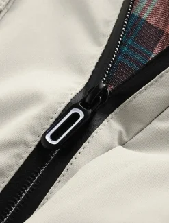 Men's Winter Coat Winter Jacket Sport Coat Raincoat Outdoor Camping & Hiking Waterproof Windbreaker Zipper Pocket Fall Winter Solid Color Fashion Streetwear Hooded Regular Wine Black White Army Green