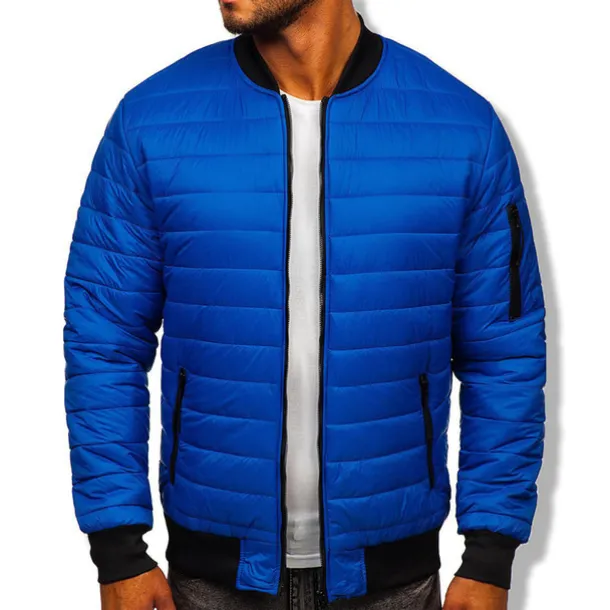 Men's Winter Coat Winter Jacket Puffer Jacket Quilted Jacket Casual Warm Winter Solid Color Classic & Timeless Navy Wine Red ArmyGreen Black Red Jacket