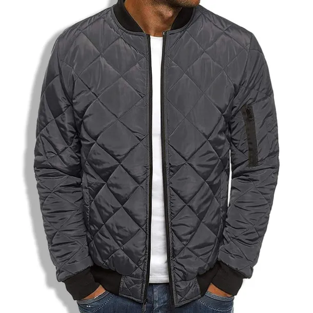 Men's Winter Coat Winter Jacket Puffer Jacket Quilted Jacket Casual Warm Winter Solid Color Classic & Timeless Navy Wine Red ArmyGreen Black Red Jacket